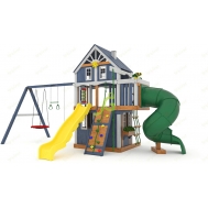 Детская площадка IgraGrad Шато 2 с трубой (Домик) мод.1, 2