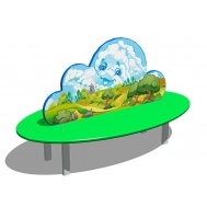 Скамейка детская ZION Облако (СП057)