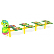 Скамейка детская разновысокая ZION Гусеница (СП204)