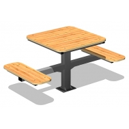 Стол уличный со скамьями ZION М2 (СП241)
