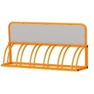 Велопарковка Оптима-1 рекламная на 6 мест