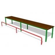 Скамья гимнастическая ZION с упором для ног (СЭ052)