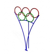 Мишень для бросания мяча ZION Олимпийские кольца (СЭ104)