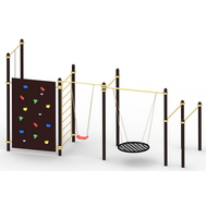 Спортивный комплекс YSK102 с двумя качелями