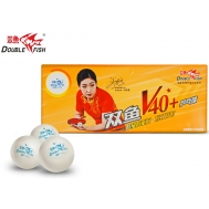 Мячики для н/тенниса DOUBLE FISH 1*, 10 мячей в упаковке, белые (для начинающих)