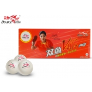 Мячики для н/тенниса DOUBLE FISH 40+ 3*, 10 мячей в упаковке, белые (для профессионалов)