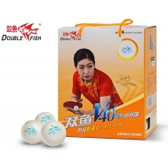 Мячики для н/тенниса DOUBLE FISH 1*, 100 мячей в упаковке, белые