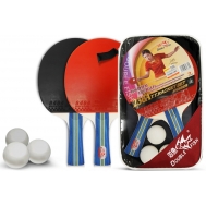 Набор для настольного тенниса DOUBLE FISH CK-236A: 2 ракетки, 3 мяча, чехол