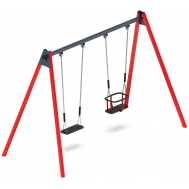 Качели М2 металл ИО 12.М.03.04.03-01 (красный)