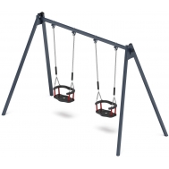 Качели М2 двойные металл ИО 12.М.01.01.03 (графит)