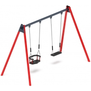 Качели М2 двойные ИО 12.М.01.03.03-01 (красный)