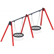 Качели-гнездо М2 двойные ИО 12.М.05.05.01-01 (красные)