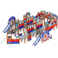 ПАРОХОД детский игровой комплекс ДИК 2.03.3.05-01 (H=1200, H=2000)