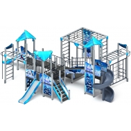 ВОЛШЕБНЫЙ ГОРОД детский игровой комплекс ДИК 2.19.03-02 (H=2000, H=1200, H=900)