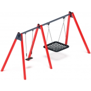 Качели М2 двойные ИО 12.06.03.01-01 (красные)