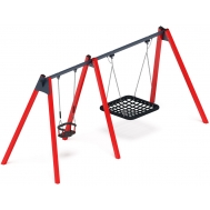 Качели М2 двойные ИО 12.М.06.01.01-01 (красный)