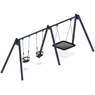 Качели М3 тройные ИО 13.М.06.03.01.01-00.1 (графит)