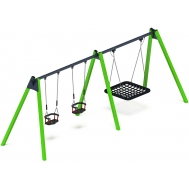 Качели М3 тройные ИО 13.М.06.03.01.01-02.1 (зеленый)