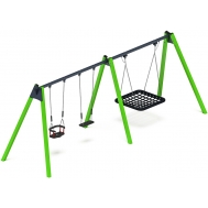 Качели М3 тройные ИО 13.М.06.03.01.01-02 (зеленые)