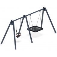 Качели М2 двойные ИО 12.М.06.01.01-01 (графит)