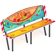 Скамейка ПРЯНИЧНЫЙ ДОМИК для детской площадки МФ 41.01.01-04