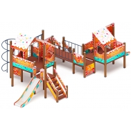 ТЕРЕМОК детский игровой комплекс ДИК 2.07.03-02 (H=1200, H=750)