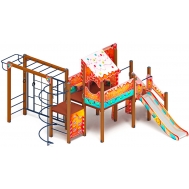 ТЕРЕМОК детский игровой комплекс ДИК 2.07.02-02 (H=1200)