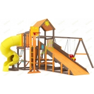 Всесезонная площадка IgraGrad С с балконом и трубой SF