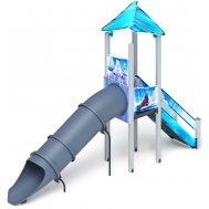 ВОЛШЕБНЫЙ ГОРОД (Снежная королева) горка тоннельная (H=1500) ИО 44.19.01-02