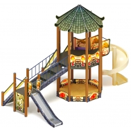 КАРНАВАЛ детский игровой комплекс ДИК 2.22.02-02 (H=2000, H=1200)