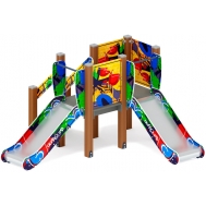 МАЛЫШ горка двойная (Н=750) ИО 41.01.02-03