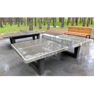 Стол теннисный уличный из бетона