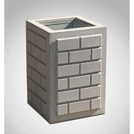 Урна бетонная КИРПИЧ У-10