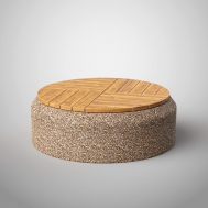 Скамья круглая из бетона С-44