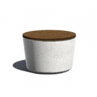 Скамейка бетонная круглая С-142