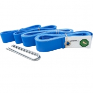 Разметка площадки для пляжного волейбола LEON DE ORO с колышками, синяя (03.3.302.1)