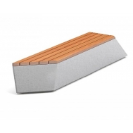 Скамья бетонная С-94-2 (Зигзаг)