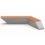 Скамья бетонная С-94-7 (Зигзаг)