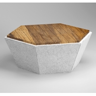 Скамья бетонная ШЕСТИГРАННИК С-147