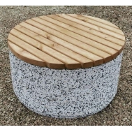 Скамейка бетонная круглая С-143