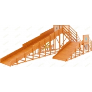 Зимняя горка IgraGrad Snow Fox, скат 10 м, мод. 3