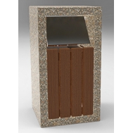 Урна бетонная У-49 Анталья малая (с крышкой)