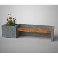 Скамья бетонная (с цветником) С-20