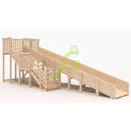 Зимняя горка IgraGrad Snow Fox, скат 8 м, без окраски