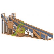 Зимняя деревянная горка Snow Fox, скат 8 м, мод.3, фото 1