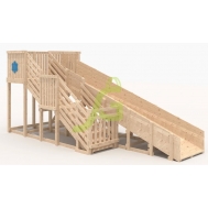 Зимняя горка IgraGrad Snow Fox, скат 5,9 м, без окраски