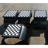 Стол шахматный уличный из металла