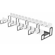 Трибуна с пластиковыми сидениями двухрядная (20.006)