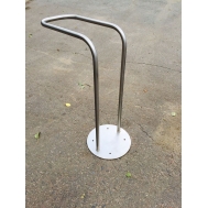 Велопарковка одиночная ВП4 из нержавейки, фото 1