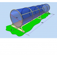 Мобильная полоса препятствий (разрушенная лестница, лабиринт, подвижная лестница и туннель), фото 1